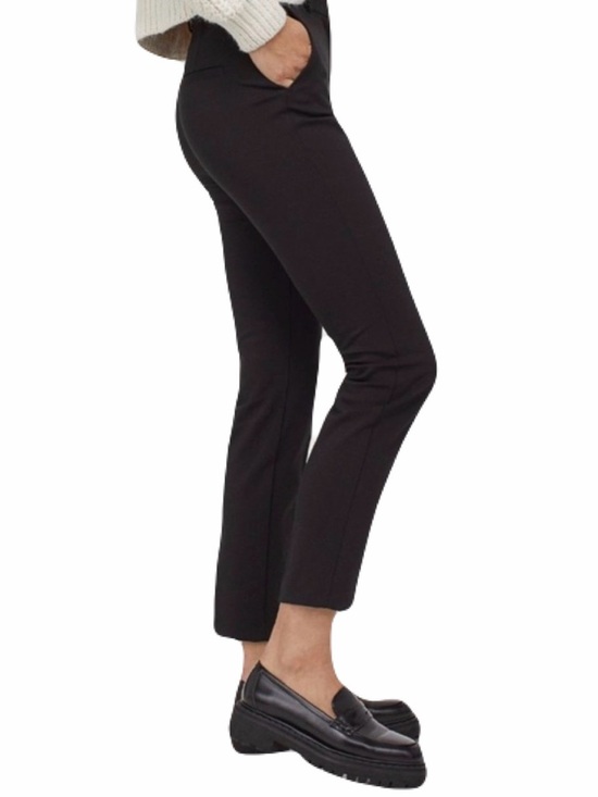 H&M Pants - H&M Woman’s Black High Waist Cotton Straight Leg Twill Dress Pants Size: 10
